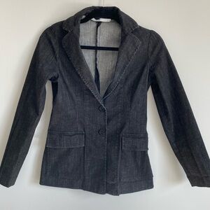 JARBO black denim blazer Italian jacket